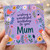 Mum Birthday Card, Wishing a Wonderful Birthday to You