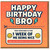 Funny Brother Birthday Card - Happy Birthday Bro Voucher: 1 Week of Me Being Nice