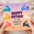 Auntie Birthday Card, Hoppy Birthday to Our Wonderful Auntie Rabbit Design