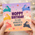 Nanny Birthday Card, Hoppy Birthday to Our Wonderful Nanny Rabbit Design
