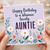 Auntie Birthday Card, Happy Birthday to a Bloomin' Lovely Auntie Floral Card