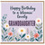 Granddaughter Birthday Card, Happy Birthday to a Bloomin' Lovely Granddaughter Floral Card