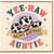 Auntie Birthday Card, Yee - Haw Western Cowboy Hat Happy Birthday Card