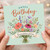 Granddaughter Birthday Card, Happy Birthday Floral Bouquet Card