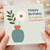 Granddaughter Birthday Card, Happy Birthday To A Special Granddaughter Floral Vase Design