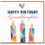 Granddaughter Birthday Card, Happy Birthday Watercolour Candles Card