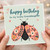 Happy Birthday Granddaughter Card, Lovely Ladybird Floral Design