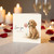 Auntie Love You Card, Cute Puppy Rose Greeting Card
