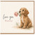 Nanny Birthday Card, Cute Puppy Rose Greeting Card