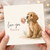 Nanny Birthday Card, Cute Puppy Rose Greeting Card