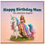 Mum Happy Birthday Card, You Absolute Legend Unicorn Princess Birthday Card