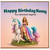 Nanny Birthday Card, You Absolute Legend Unicorn Princess Birthday Card