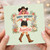 Auntie Birthday Card, Cowgirl Floral Happy Birthday Card
