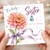 Sister Birthday Card, To a Lovely Sister Happy Birthday Floral Butterfly Card