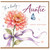 Auntie Birthday Card, Lovely Floral Butterfly Happy Birthday Card