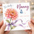 Nanny Birthday Card, To a Lovely Nanny Happy Birthday Floral Butterfly Card