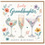 Granddaughter Birthday Card, Lovely Happy Birthday Floral Cocktail Glass Design