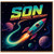 Son Birthday Card, Happy Cosmic Birthday Rocket Space Design