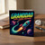 Granddad Birthday Card, Happy Cosmic Birthday Space Rocket Card