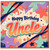 Uncle Birthday Card, Happy Birthday Star Design