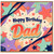 Dad Birthday Card, Happy Birthday Dad Star Design