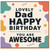 Dad Happy Birthday Card, Lovely Dad You Are Awesome