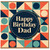 Happy Birthday Dad Card, Retro Geometric Birthday Card for Dad