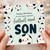 Son Birthday Card, Football Mad Happy Birthday Card