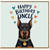 Uncle Birthday Card, Happy Birthday Uncle Uncle Card, Doberman Birthday Card