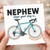 Nephew Birthday Card, Hope Your Day Is Wheely Spectacular Cycling Card