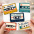 Brother Birthday Card, Retro Cassette Tape Design