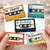 Granddad Birthday Card, Retro Cassette Tape Design