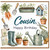 Cousin Happy Birthday Card - Gardening Theme