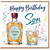 Son Birthday Card, Happy Birthday Son Card with Birthday Tipple and Cheers Design