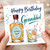 Granddad Birthday Card, Happy Birthday Granddad Drinks and Cheers Design