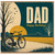 Dad Birthday Card, Happy Birthday Dad Card, Vintage Bicycle Scenic Design