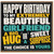 Girlfriend Birthday Card, To My Extremely Beautiful Girlfriend Funny Birthday Card