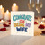 Wife Congratulations Card, Congrats On Being My Wife Greeting Card