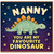 Nanny Birthday Card, You Are My Favourite Dinosaur Card