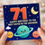 71st Birthday Card for Sister, Happy Birthday to the Best Sister in the Universe Space Card
