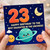 23rd Birthday Card for Daughter, Cute Space Themed Happy Birthday Card