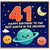 41st Birthday Card for Auntie, Happy Birthday to the Best Auntie in the Universe Space Theme Card