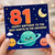 81st Birthday Card for Auntie, Happy Birthday to the Best Auntie in the Universe Space Card