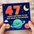 47th Birthday Card for Mum, Happy Birthday to the Best Mum in the Universe, Space Theme Card