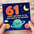 61st Birthday Card for Mum, Happy Birthday to the Best Mum in the Universe Space Card