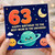 63rd Birthday Card for Mum, Happy Birthday to the Best Mum in the Universe Card