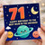 71st Birthday Card for Mum, Happy Birthday to the Best Mum in the Universe Space Card