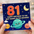 Nanny 81st Birthday Card, Happy Birthday to the Best Nanny in the Universe Space Theme Card