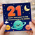 21st Birthday Card for Granddaughter, Happy Birthday to the Best Granddaughter in the Universe Space Card