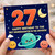 27th Birthday Card for Granddaughter, Happy Birthday to the Best Granddaughter in the Universe Space Card